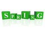 spring in 3d cubes