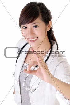 Attractive young medical doctor
