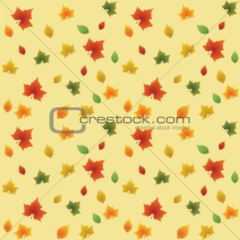 Seamless autumn leaves