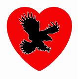 illustration of the ravenous bird inwardly heart