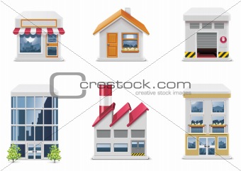 Vector real estate icons. Part 1