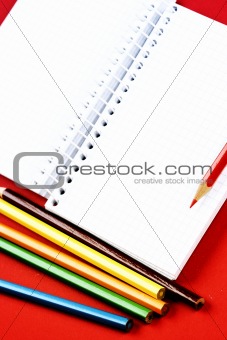 Pencil and agenda