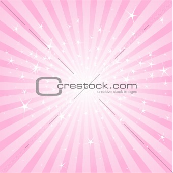 Abstract pink stars and stripes