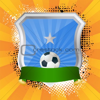 Shield with flag of Somalia