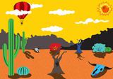 Balloon Trip Around Desert