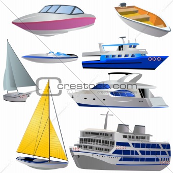 Boat Icon Set