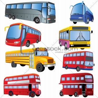 Bus Icon Set