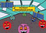 Viruses at the airport