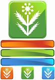 Green Square Icon - Weed