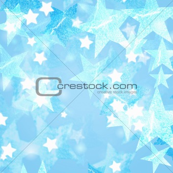 blue and white stars