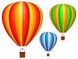 Hot air balloons.