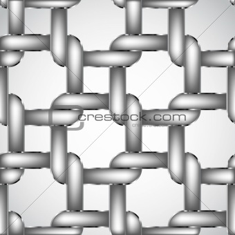 Chain fence. Vector illustration