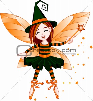 Halloween cute fairy