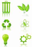 set of recycle icons