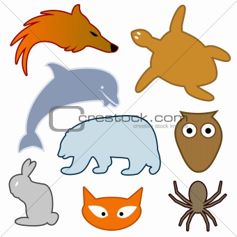 Animal silhouettes