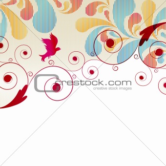 Abstract Curls background for design 
