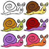 Cute Cartoon Snail