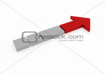 3d red arrow right