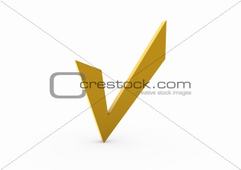 3d check gold yellow i