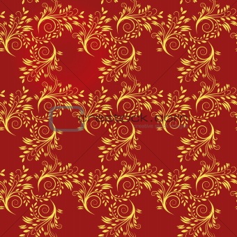 Seamless background of red and yellow