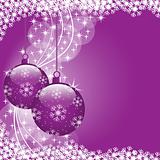 Christmas balls purple