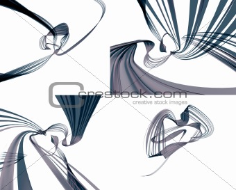 Abstract forms in motion