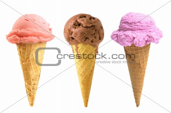 tasty ice cream isolated on white background