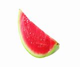 watermelon slice isolated on white background 