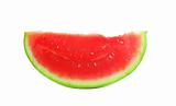 sweet watermelon slice isolated on white background 