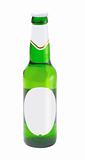Beer bottle isolated on white background