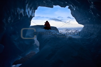 blue ice cave 