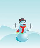 snowman greeting card