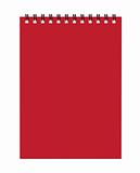 Notebook red cover for your design