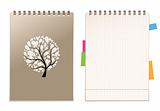 Notebook cover and page for your design