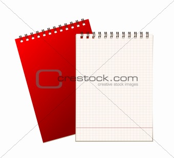 Notebook cover and page for your design