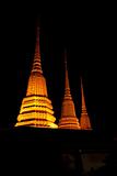 Pagoda at night.