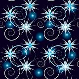 Seamless Christmas background with snowflakes