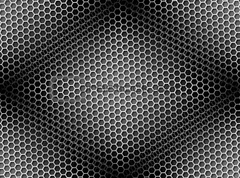 Honeycomb Background Seamless BW
