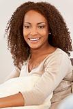 Beautiful Mixed Race African American Girl With Perfect Smile