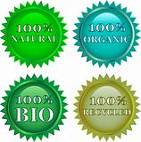 green eco friendly  labels