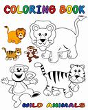 Wild animals - Coloring Book