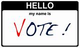 hello my name is vote