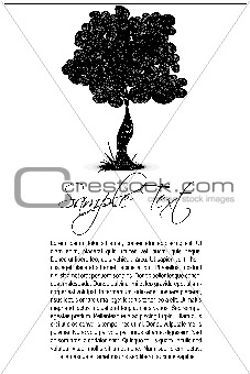 tree text template