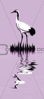 vector drawing of the crane