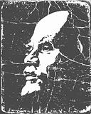 vector portrait of the Lenin on poster