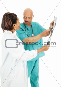 Doctors Discuss X-Ray Results