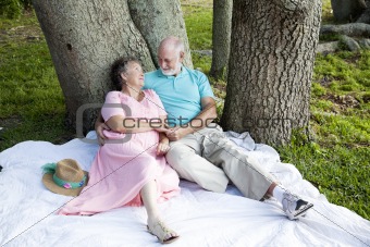 Senior Couple - Romance Under Trees