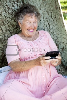 Senior Woman Texting