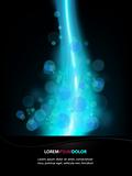 Magical Lights - Abstract Blue Vector Background Design
