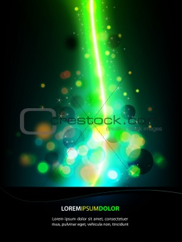 Magical Lights - Abstract Blue Vector Background Design